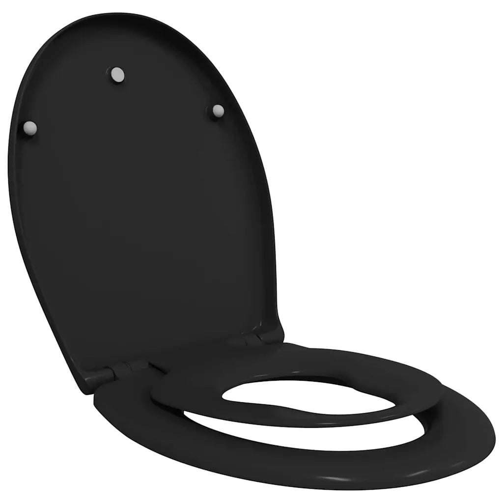 Sedile del WC Nero 47 x 37 x 4 cm Duroplast 42002352