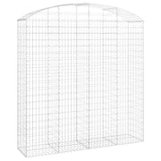 Cesto Gabbione ad Arco 200x50x200/220 cm Ferro Zincato