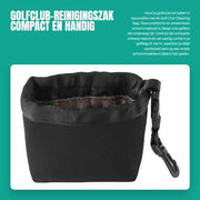 Sacca di pulizia per mazze da golf - Portatile - Sacca di pulizia per palloni da golf - Rimovibile - Nylon - 16x8x13,5 cm - Utile per il campo da golf