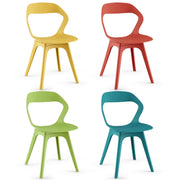 Set di 4 sedie da pranzo 48 x 54 x 81 cm comoda seduta ergonomica design multicolore in PP 20_0018228