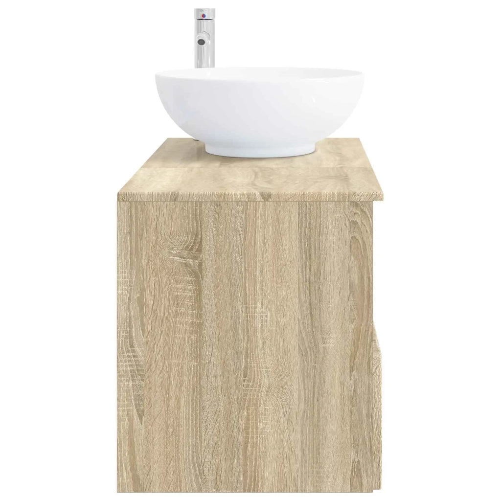 Set di mobili per il bagno 2 pz Rovere Sonoma 3404086