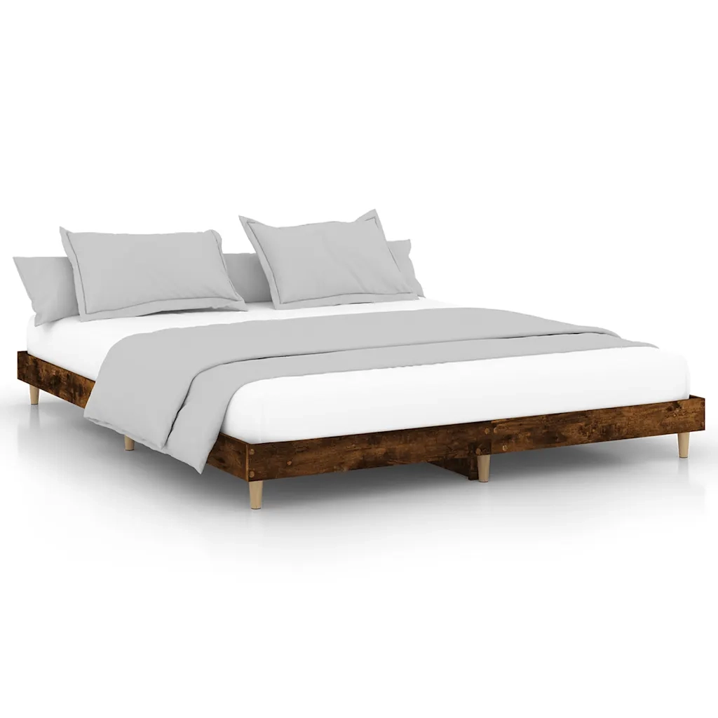 Giroletto senza Materasso Rovere Fumo 120x200 cm in Truciolato 832050