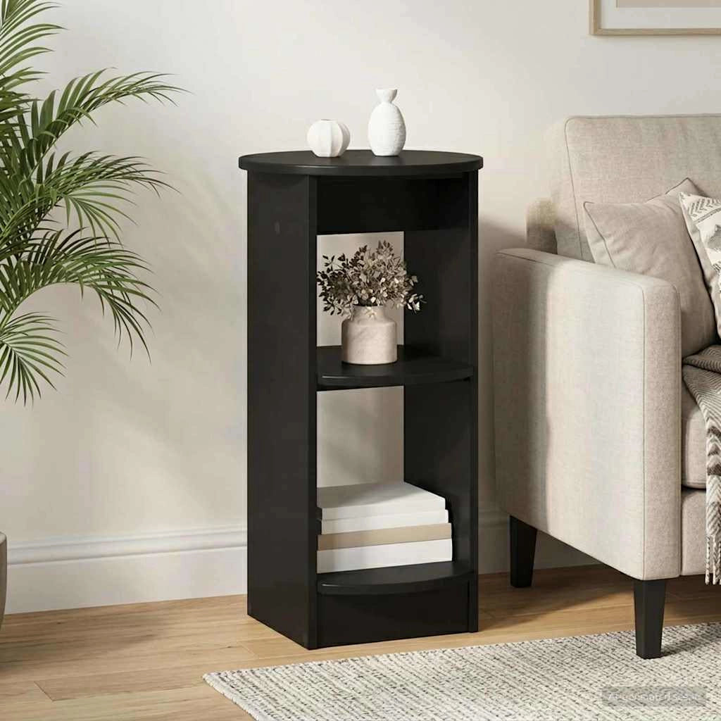 Mobile laterale Nero Legno ingegnerizzato 899835