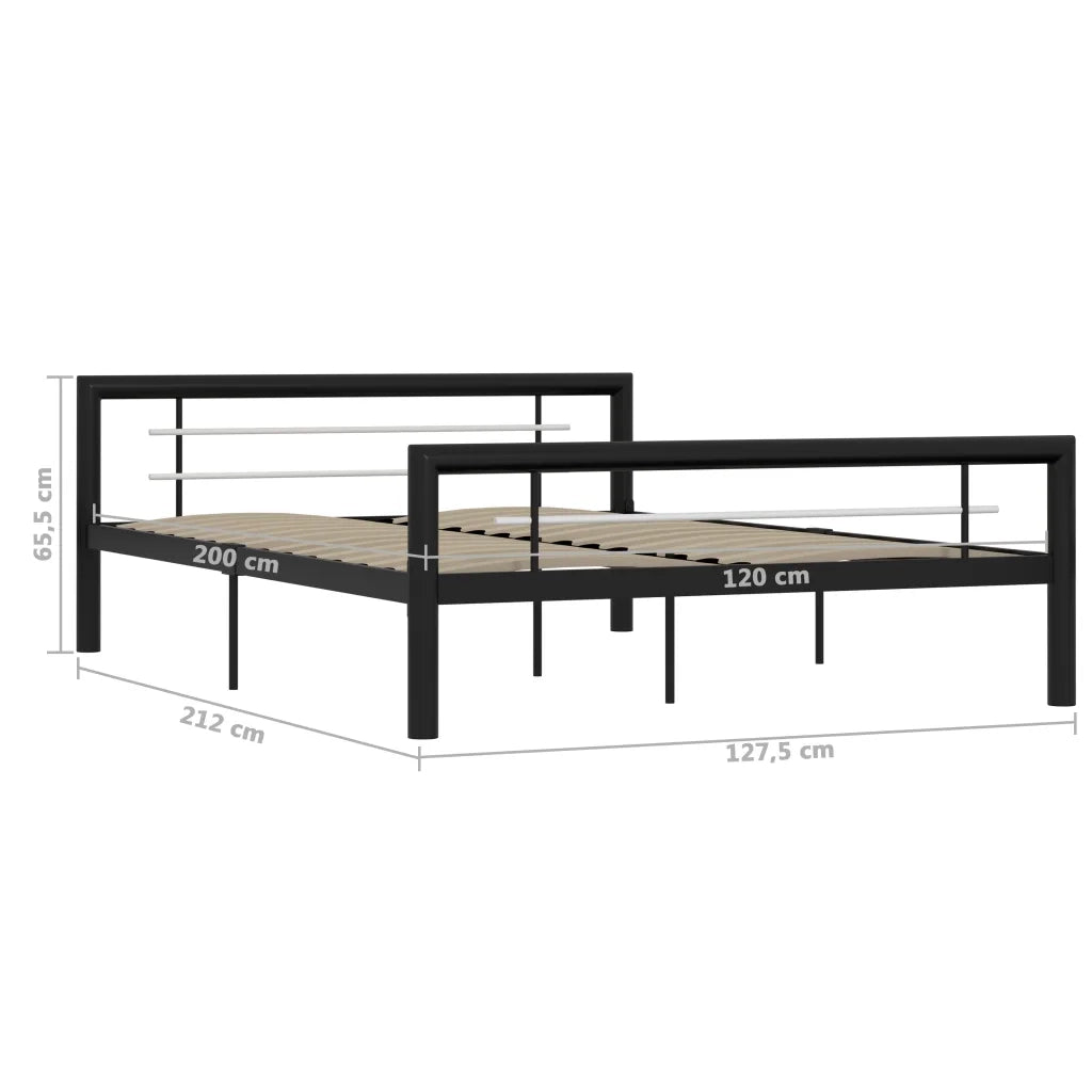 Giroletto Bianco e Nero in Metallo 120x200 cm 284552