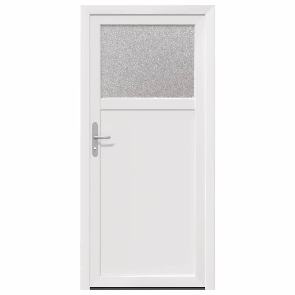 Porta d'ingresso laterale Bianco 88 x 198 cm PVC