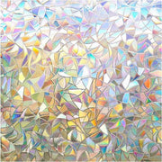 Film decorativo per finestre con effetto arcobaleno e protezione solare, 60x200cm, applicazione eletrostatica, per decorazione camera da letto e cucina