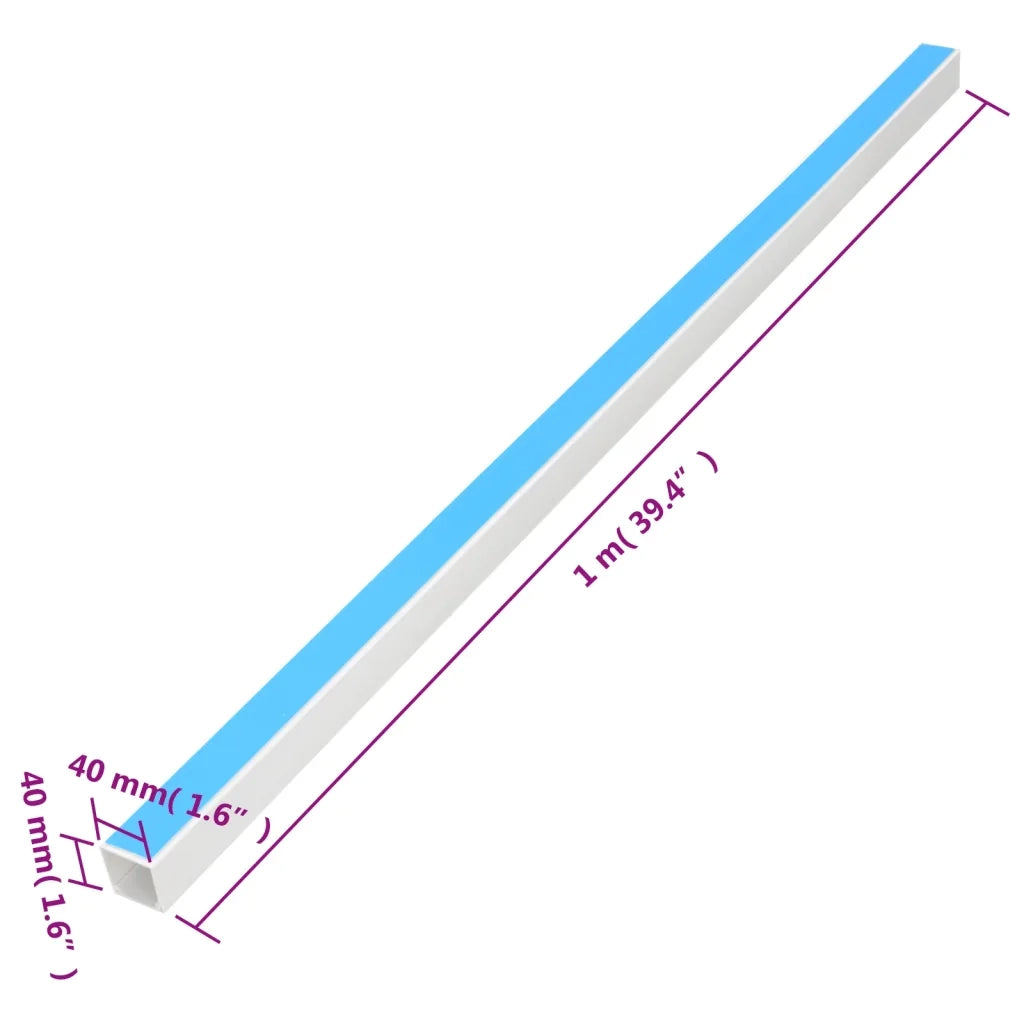 Canalina per Cavi Autoadesiva 40x40 mm 30 m in PVC CFW8549756