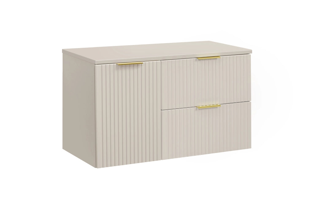 Set mobili bagno 100 cm con piano Adel Cashmere 100 cm