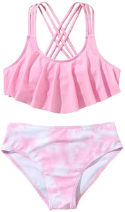 Costumi da bagno per ragazze protezione UV UPF 50+ - Secchezza rapida - Ruches - Unaquila/Nuotatore - Estate - Materiale di alta qualità - Abbigliamento da bagno