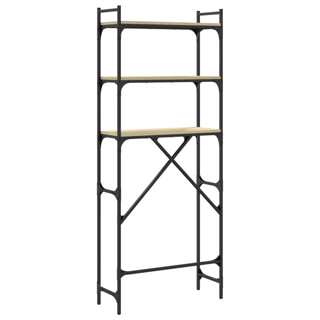 Scaffale per Lavatrice Rovere Sonoma 67x25x163 cm Multistrato 838984