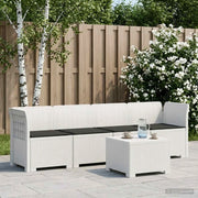 Divano da Giardino a 4 Posti con Cuscini in Stile Rattan PP 3443863