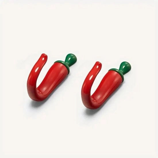 Wandhaak a doppio ramo rosso | Stile rurale moderno | Appoggiate da decorazione per cucina/ingresso