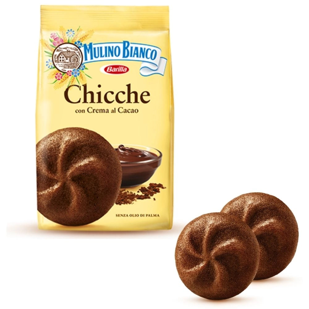 Mulino bianco chicche cacao frollini con crema al cacao da 200 gr