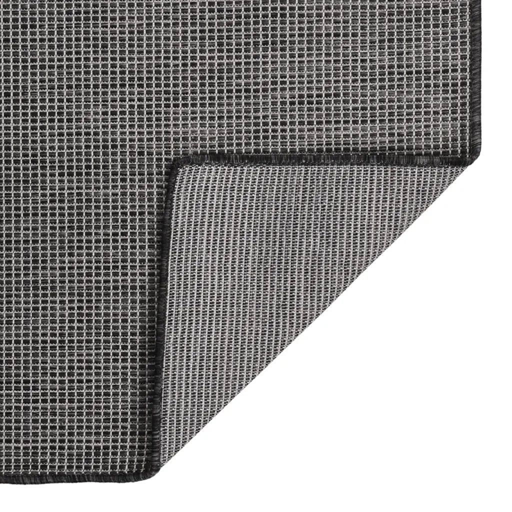 Tappeto da Esterni a Tessitura Piatta 160x230 cm Grigio 340776