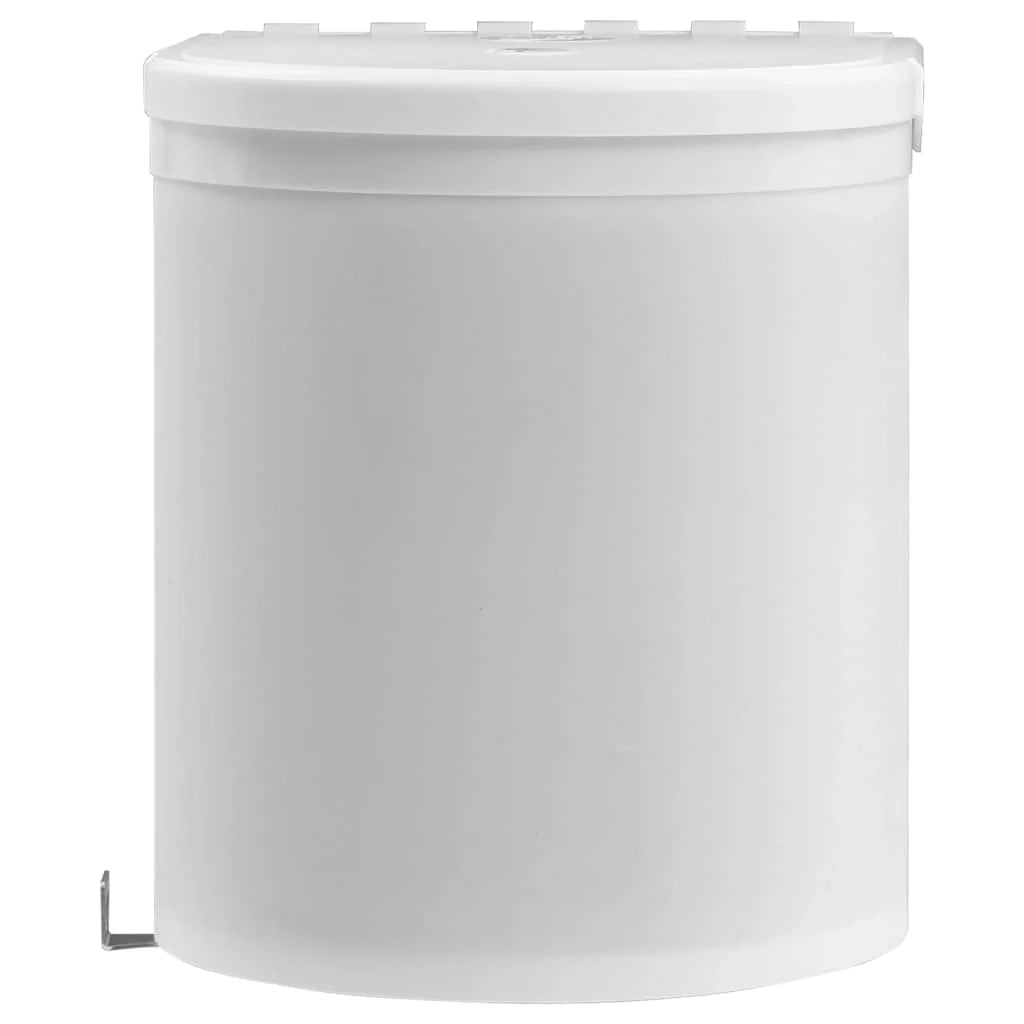 Pattumiera da cucina integrata in plastica bianca da 8 litri 02_0006083