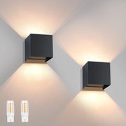 ZMH Applique da parete per esterni impermeabile IP65 con fascio regolabile verso l'alto o verso il basso 3W