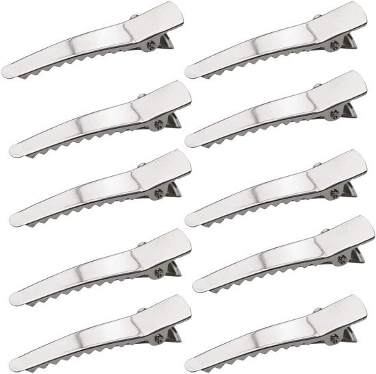 Spille per capelli in alligatore 45 mm - 50 pezzi - Ganci per capelli metallici - Ideali per la styling dei capelli - Resistenza eccezionale - Per attività di fai da te e accessori per capelli - Clip per capelli