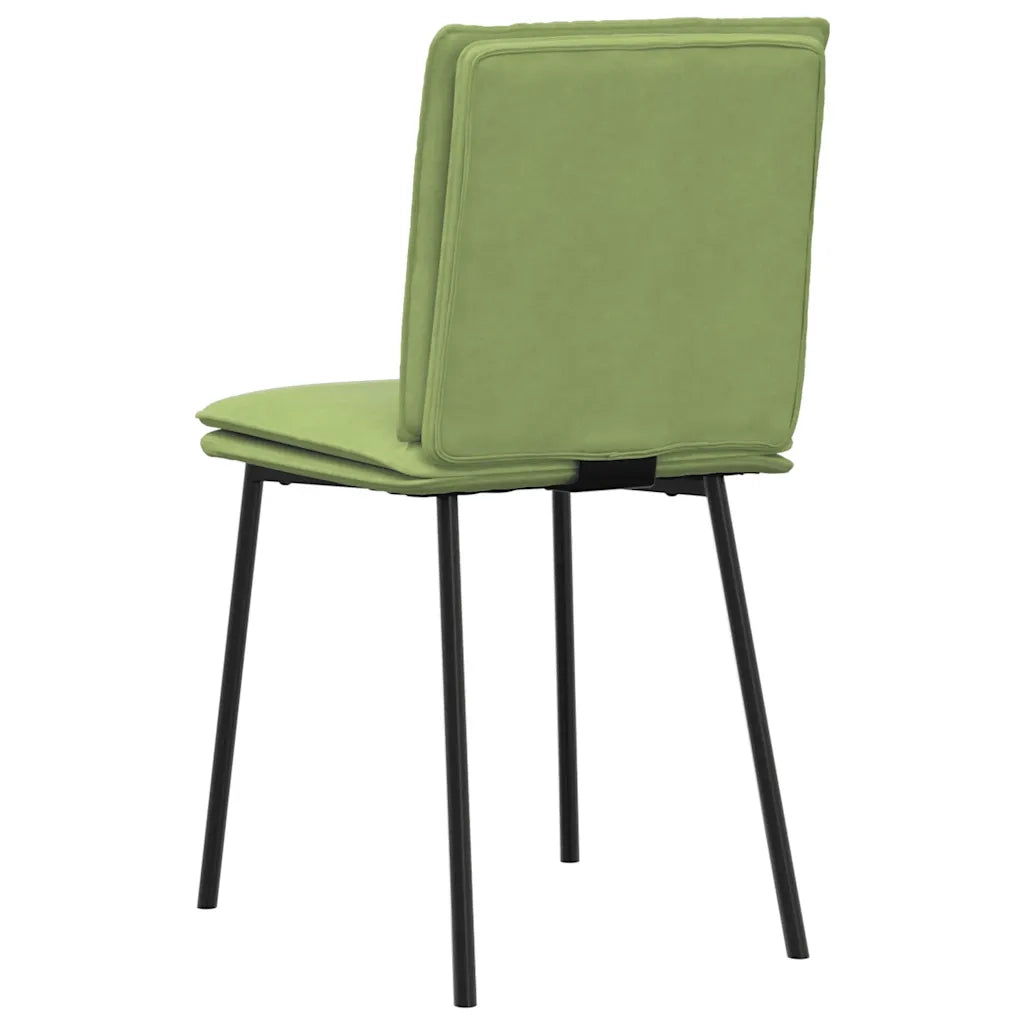 Sedie da Pranzo Girevoli 6 pz Verde Chiaro in Velluto 3315617