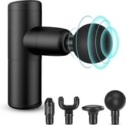 Pompa per Massaggi Mini - Massaggio muscolare profondo fino a 3200 tpm 40dB Silenzioso Tipo C ricarica - Dimensioni portatili per il sollievo dal dolore muscolare - Nero
