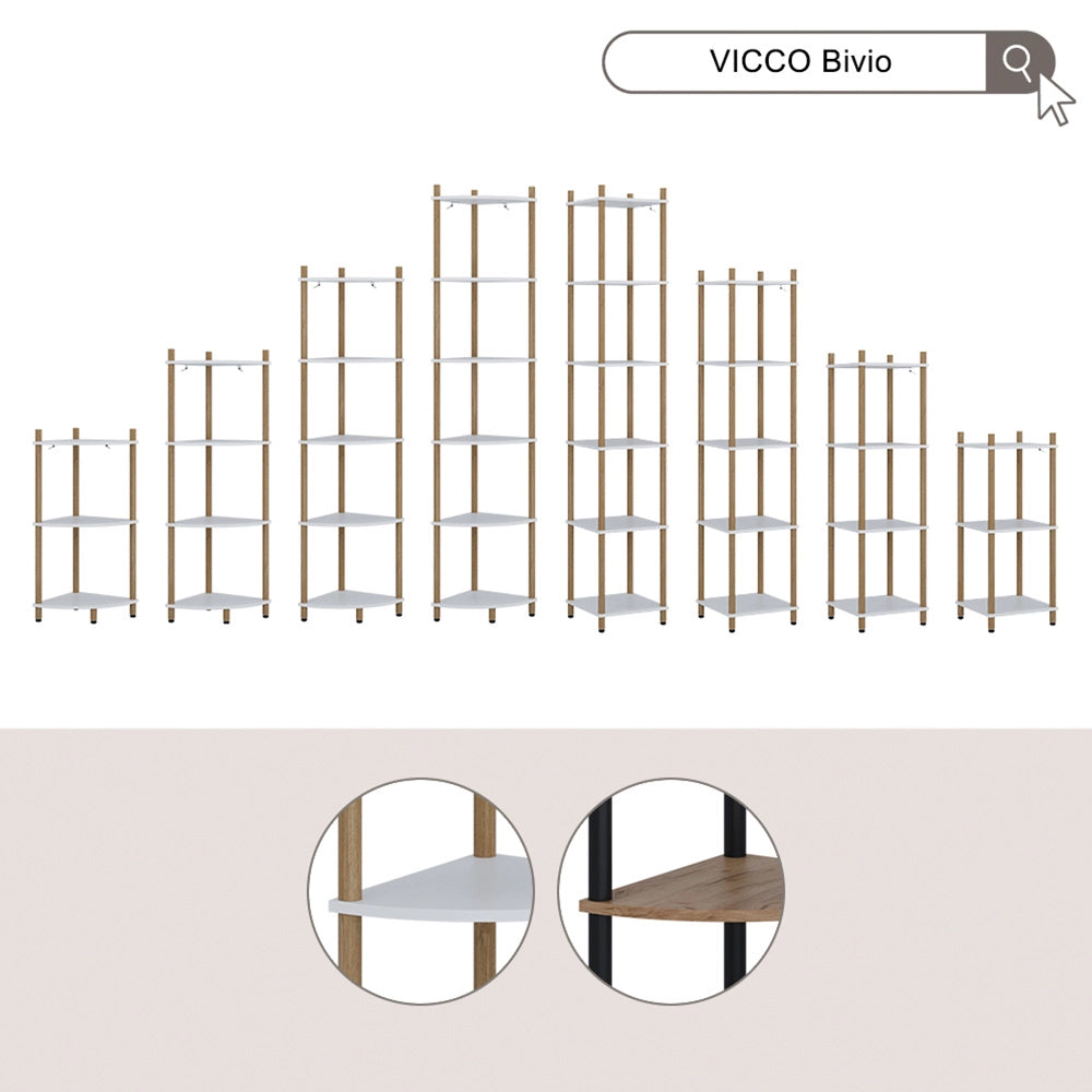 Vicco Libreria Bianco/pino 30 x 72 cm 3 ripiani