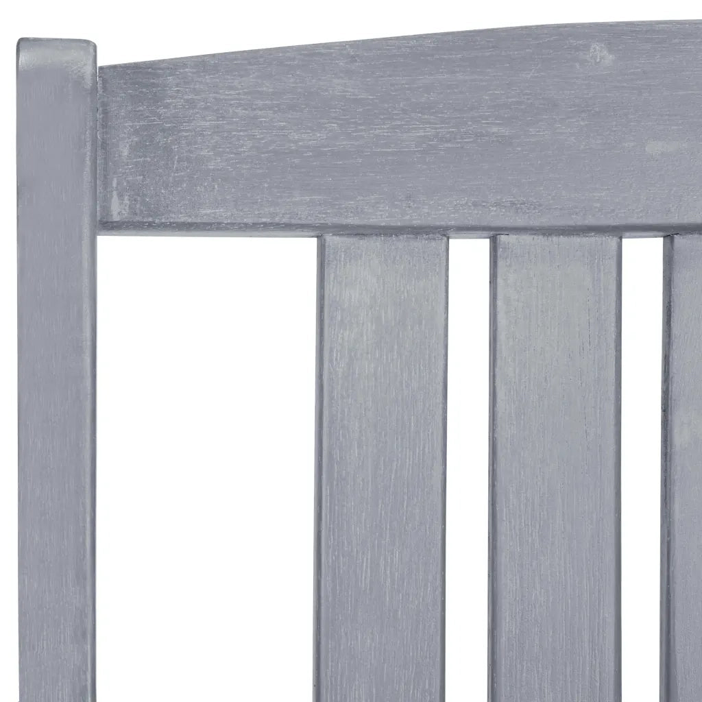 Sedie da Giardino 8 pz in Legno Massello di Acacia Grigio 3078206
