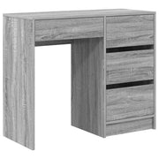 Scrivania | Tavolo da Ufficio Grigio Sonoma 90 x 37.5 x 75 cm Legno multistrato