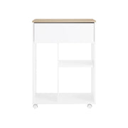SoBuy Carrello da ufficio Carrello Portaoggetti con Cassetto Tavolino stampante 63x42x88cm ASK10-WN