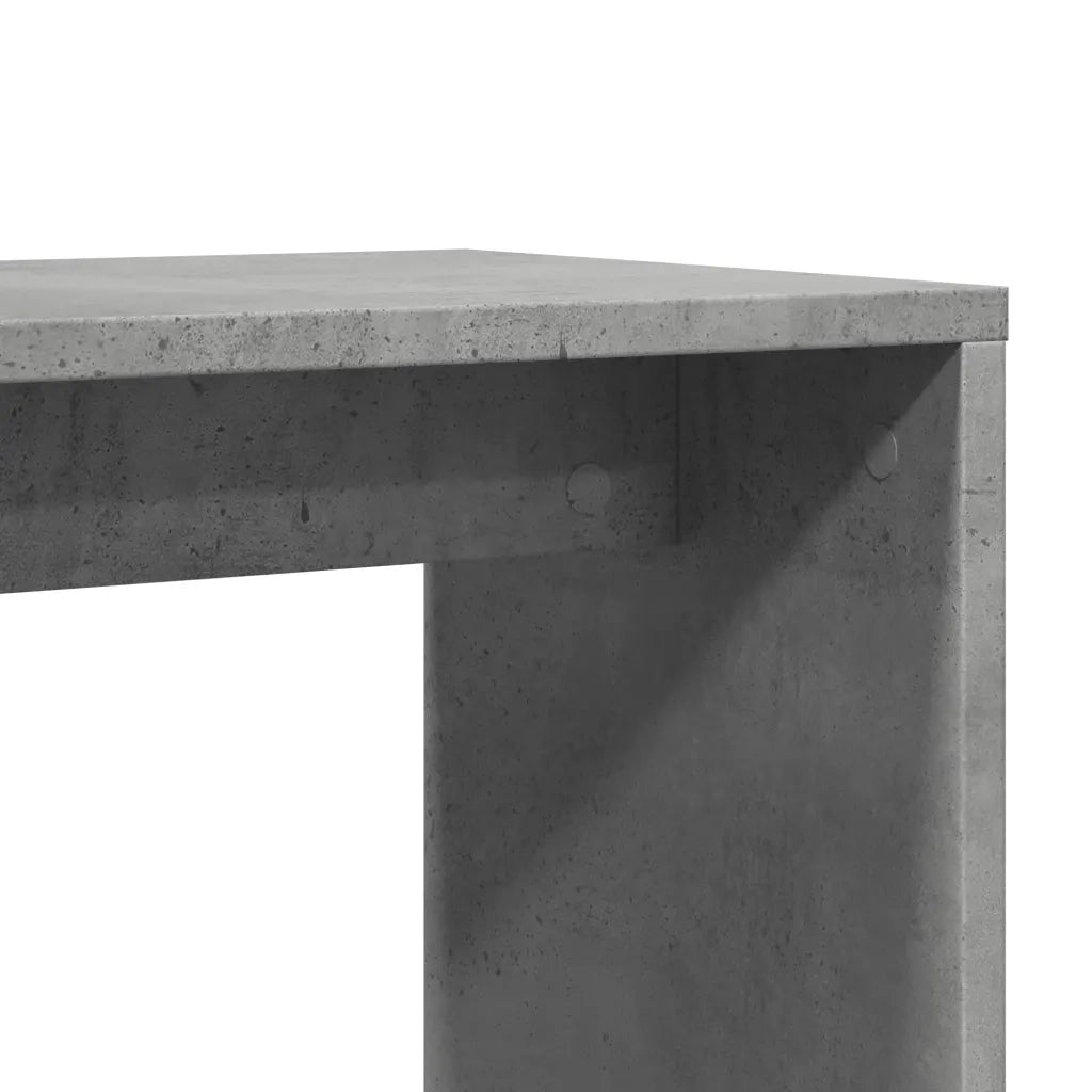 Tavolini 2pz Grigio Cemento 50x30x50 cm in Legno Multistrato 840562