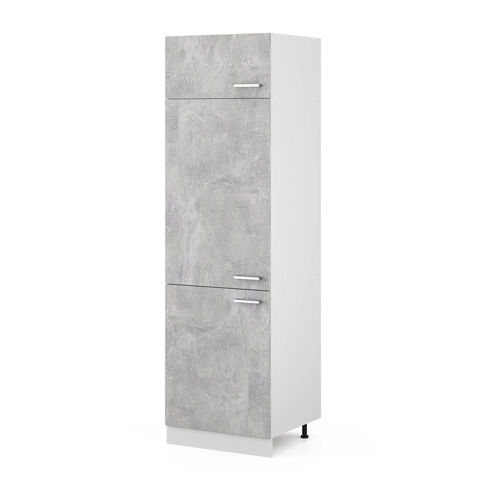 Vicco Frontale cucina Calcestruzzo 59.6 x 196 cm frontale del mobile per mobile per frigorifero
