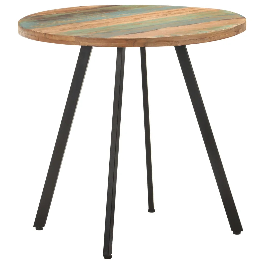 Tavolo da Pranzo 80 cm in Legno Massello di Recupero 320484