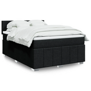 Giroletto a Molle con Materasso Nero 140x190 cm in Tessuto 3287058