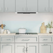 Paraschizzi per Cucina 2 pz Bianchi 80x40 cm in Vetro Temperato