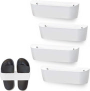 Scaffalatura per scarpe da appendere alla parete - contenitore per scarpe spaziale - rete per scarpe da campeggio - organizzatore per scarpe da appendere con 4 sostegni