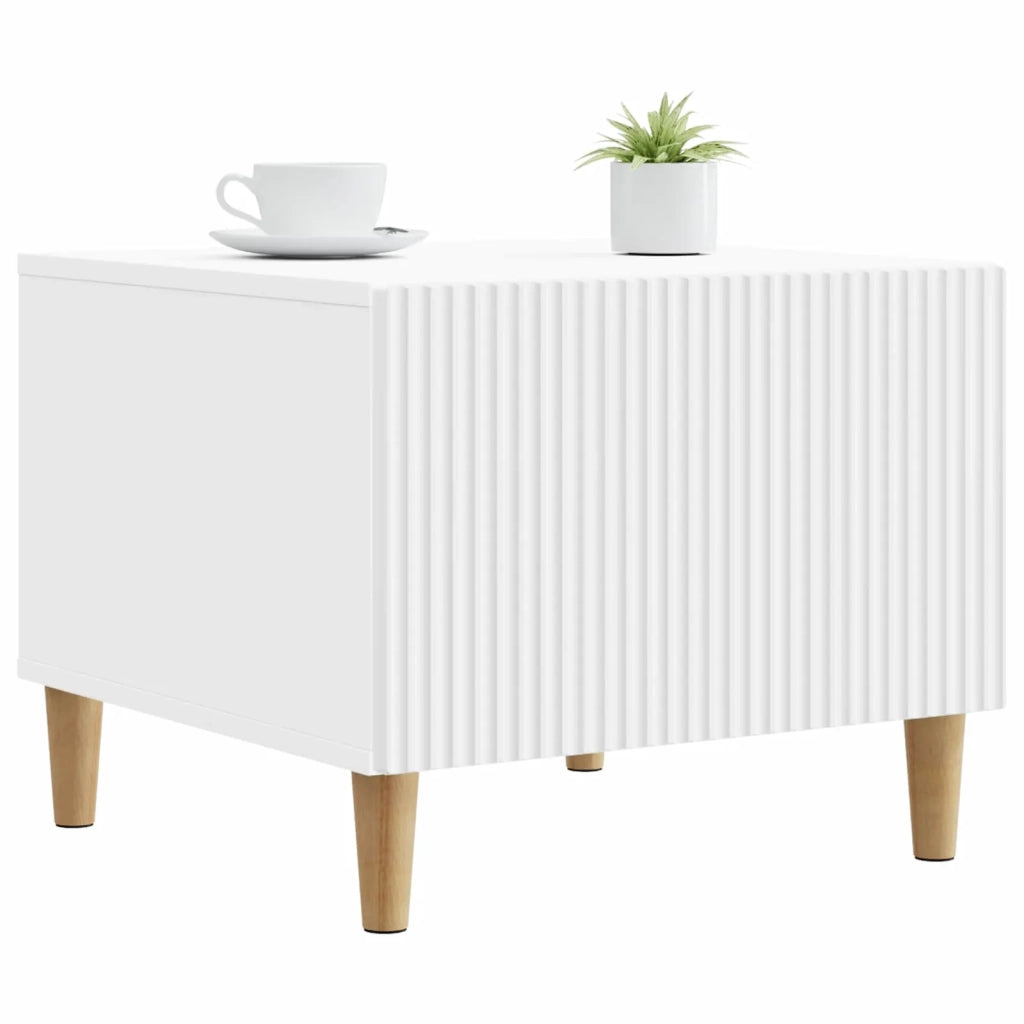 Tavolino da salotto Bianco 49 x 50 x 40 cm Legno ingegnerizzato 894735