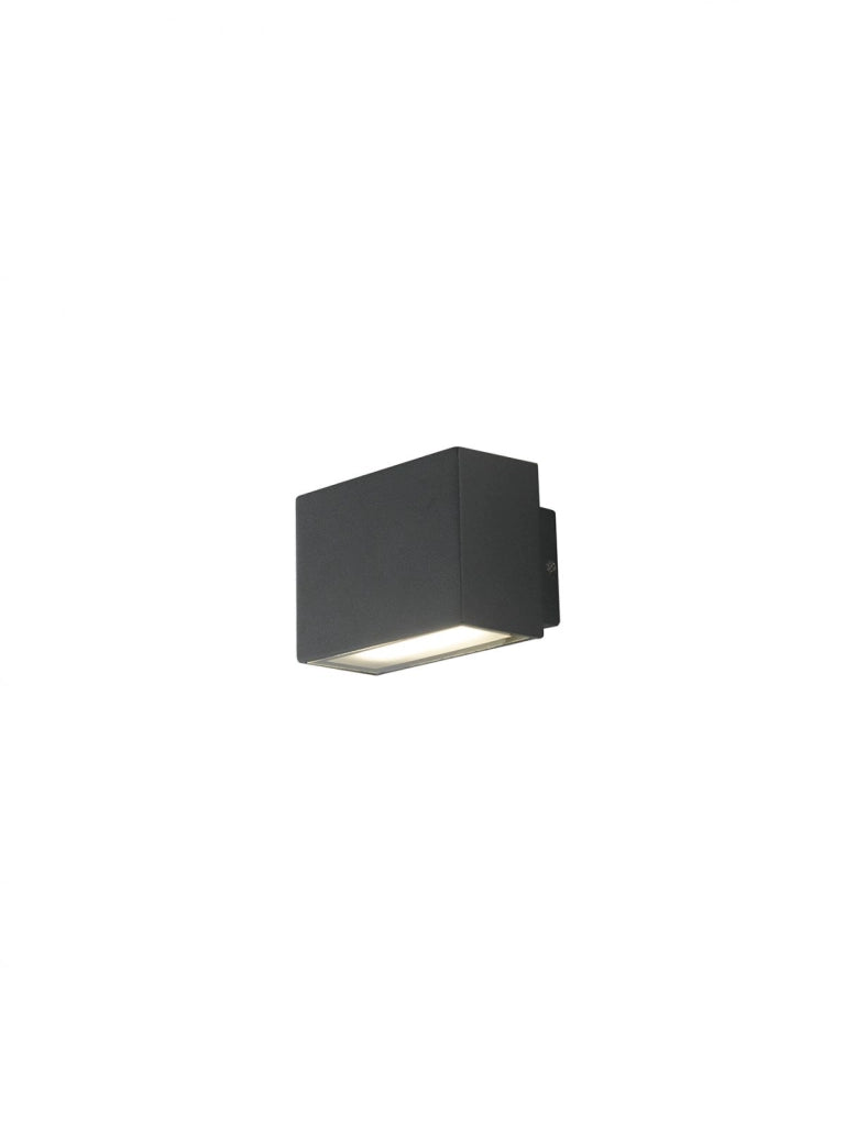 APPLIQUE BIEMISSIONE LED AGERA NERA 6W 680LM CCT 3000K / 4000K IP54 9X6,5X6,5CM