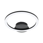 Plafoniera Moderna Parrapos-Z Led Acciaio Nero