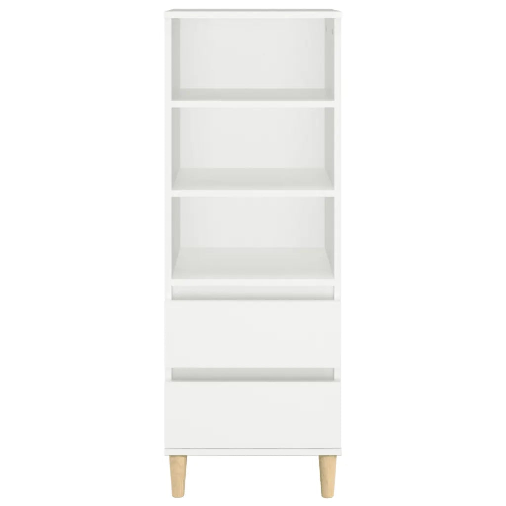Credenza | Madia | Buffet da pranzo | Armadio da pranzo Bianco 40x36x110 cm in Legno Multistrato