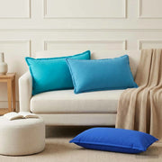 Federa 6 pcs HOUTEN Blu Reale 40 x 80 cm Poliestere 918284