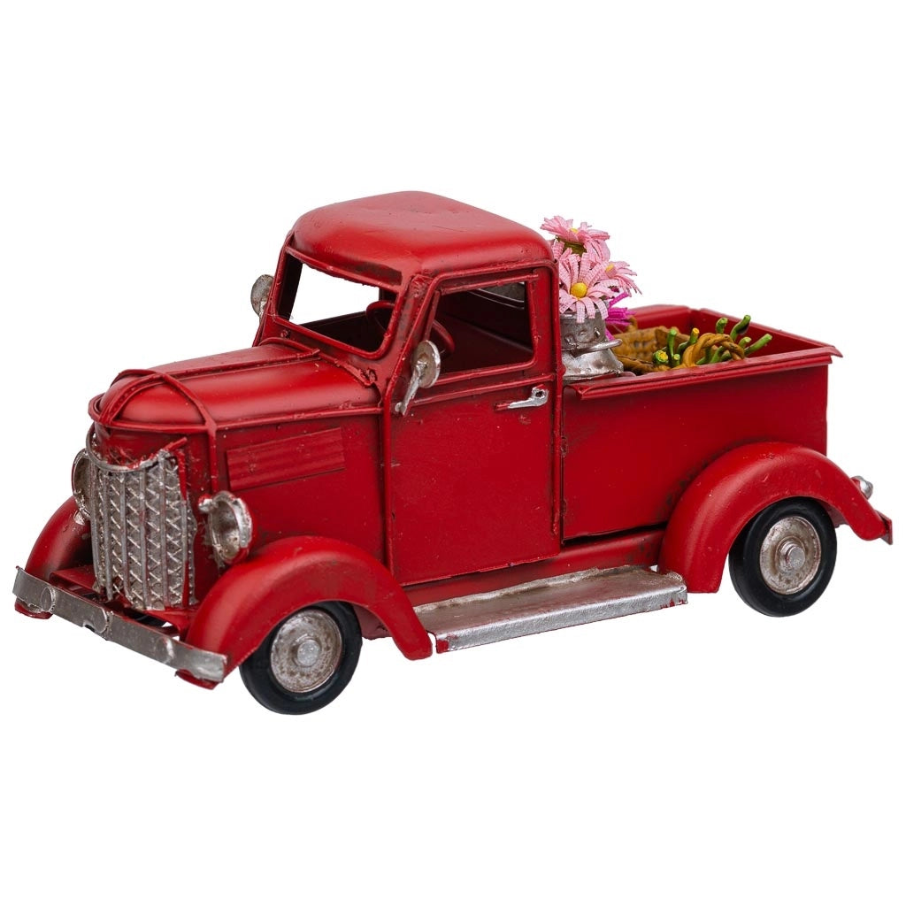 Furgone in metallo rosso 16,5x7,5x8,5h