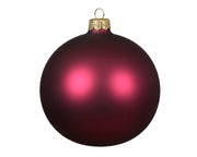 Palline di vetro melograno 8cm - 6 pezzi