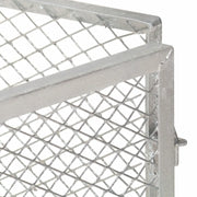 Compostiera da Giardino 100x100x77 cm in Ferro Zincato CFW1911022