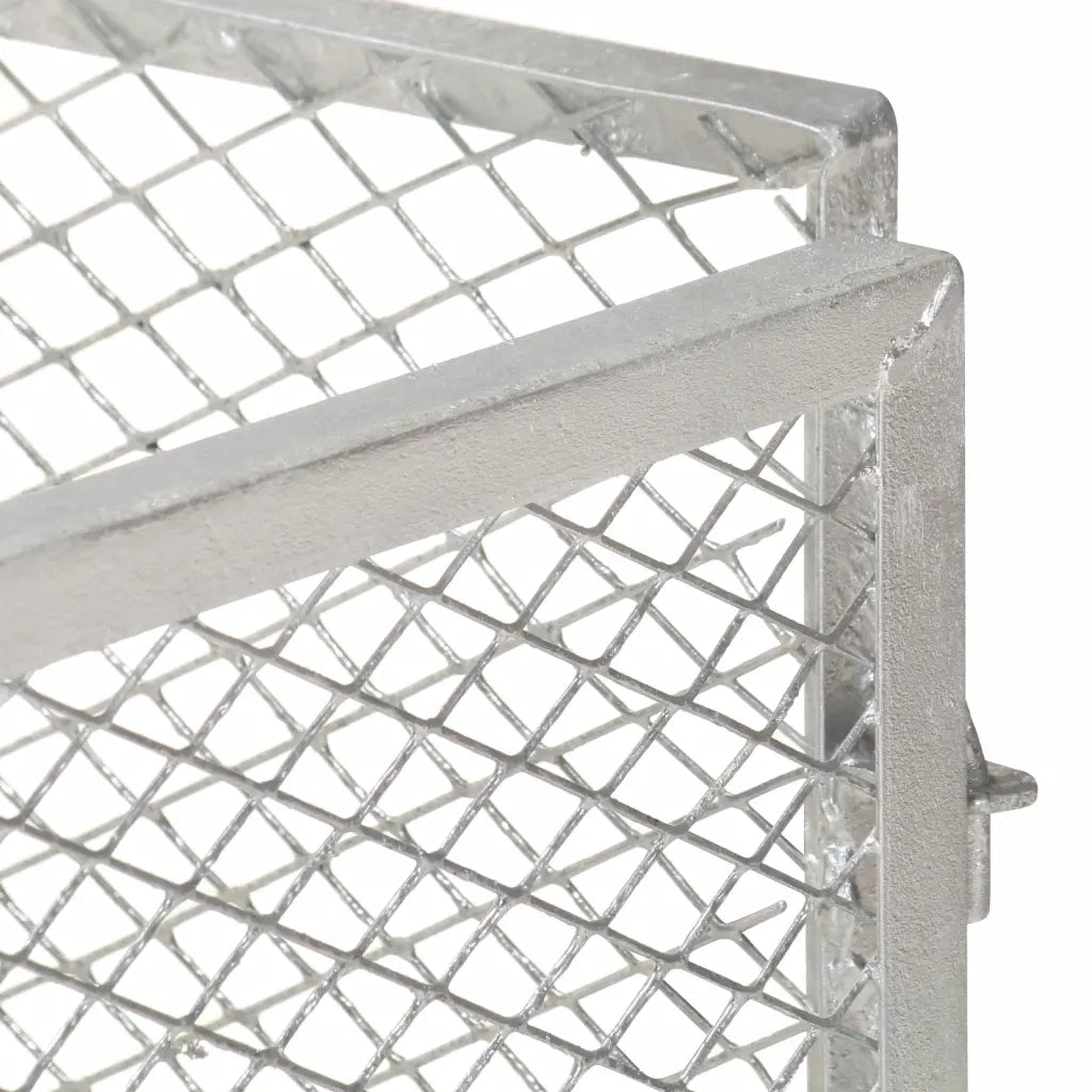 Compostiera da Giardino 100x100x77 cm in Ferro Zincato CFW1911022