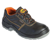 SCARPA ANTINFORTUNISTICA BASSA PELLE NERA N.46