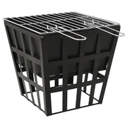 Braciere e Barbecue 2 in 1 34x34x48 cm in Acciaio CFW9480489