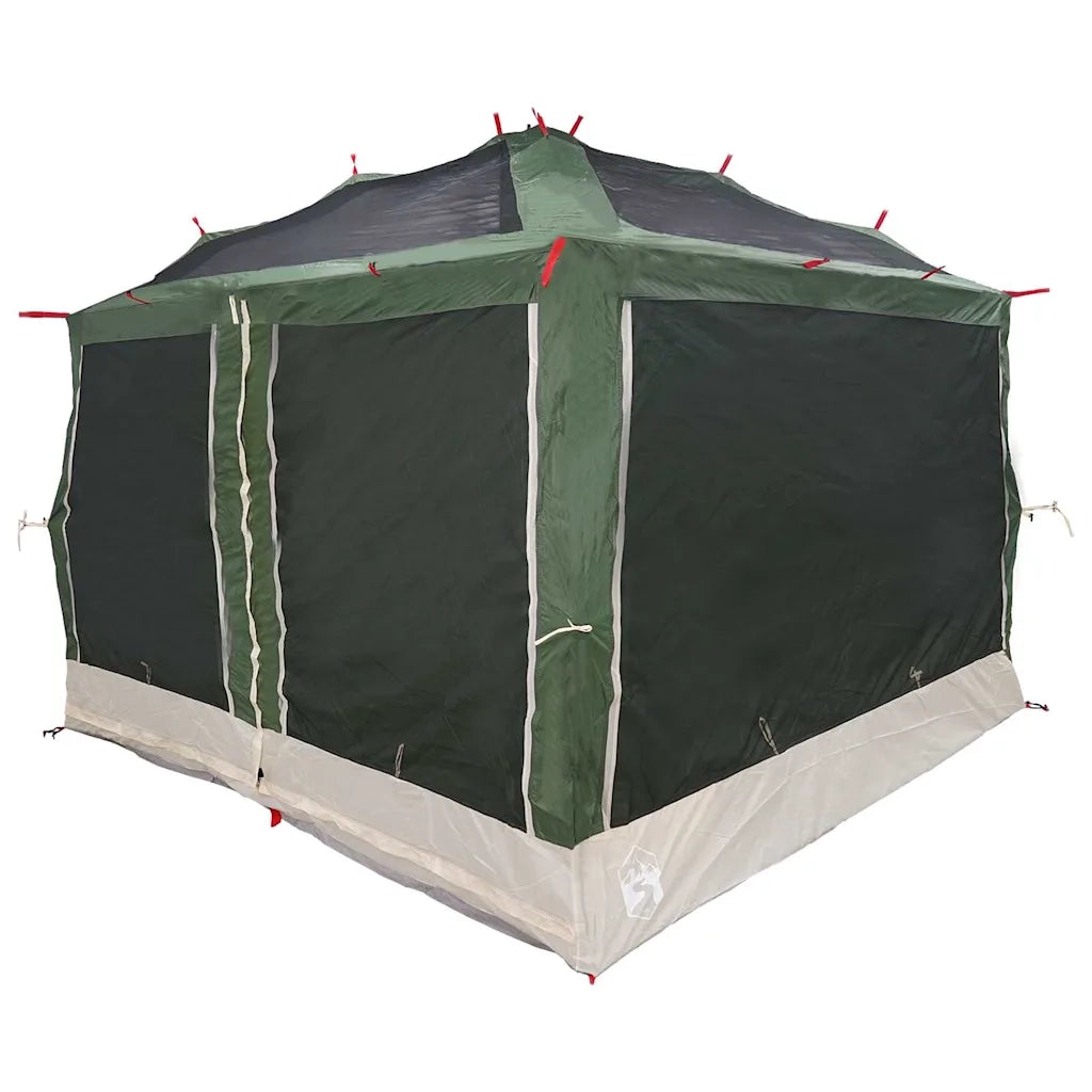 Tenda interna per 7 persone-Tenda da campeggio Verde e Grigio 300 x 300 x 250 cm