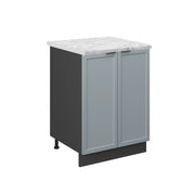 Vicco Mobiletto base cucina Blu-grigio chiaro 60 cm , PL Marmo