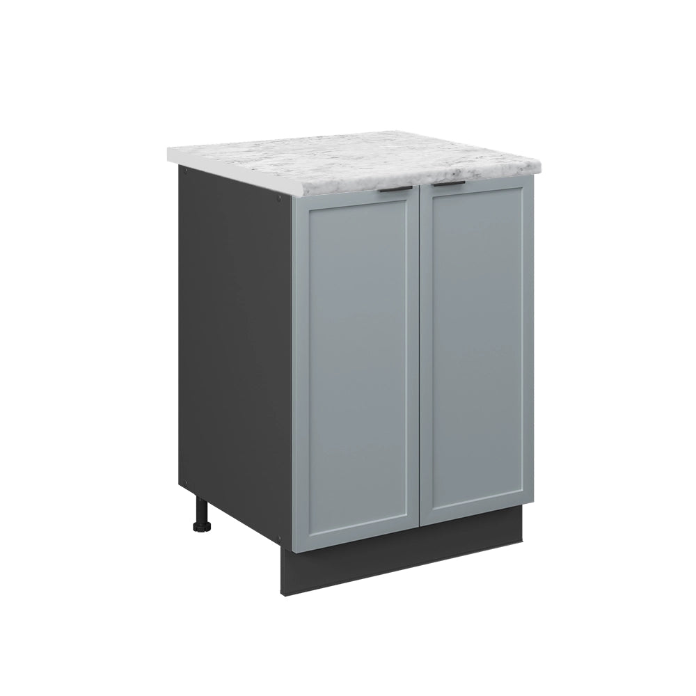 Vicco Mobiletto base cucina Blu-grigio chiaro 60 cm , PL Marmo