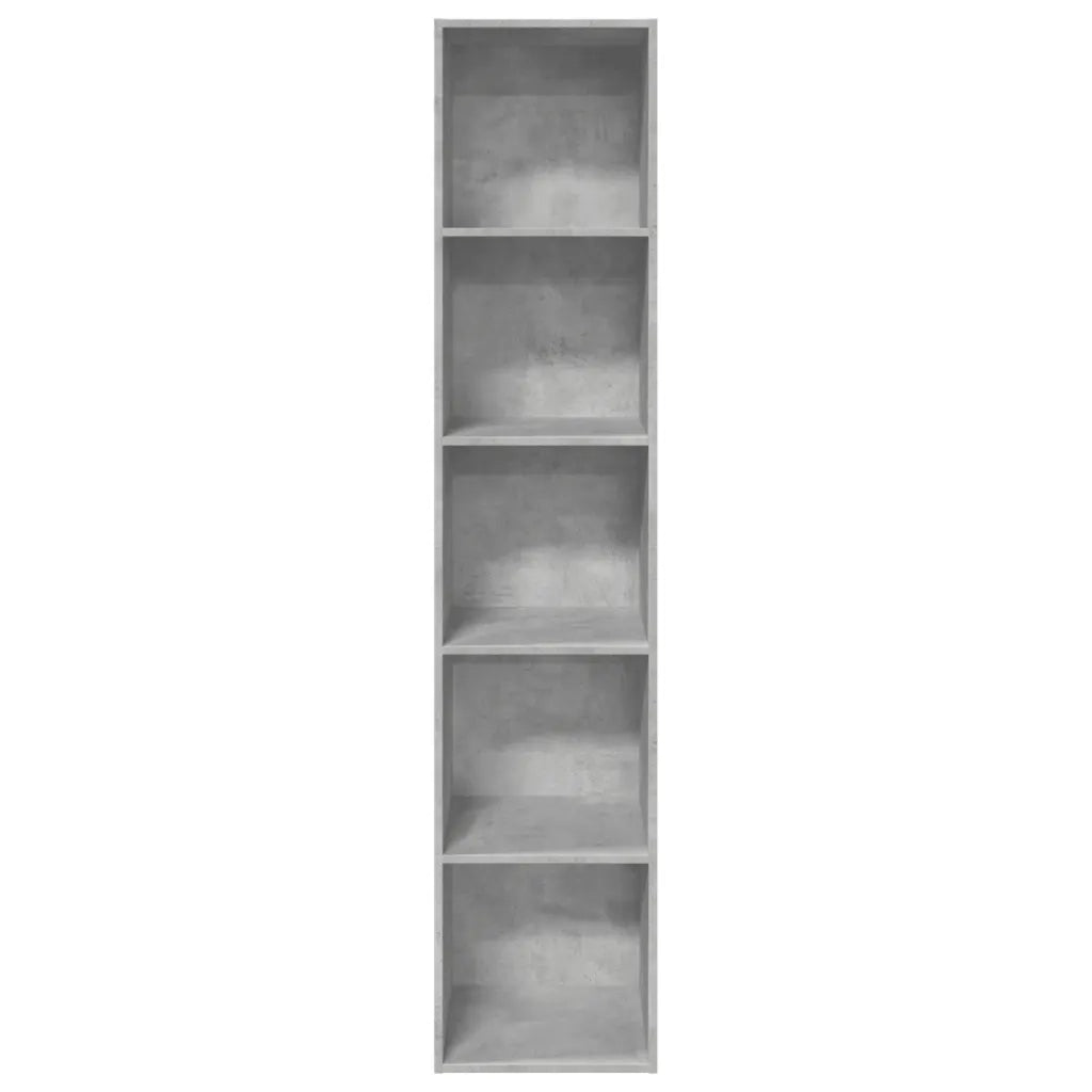 Libreria Grigio Cemento 40x30x189 cm in Legno Multistrato 857888