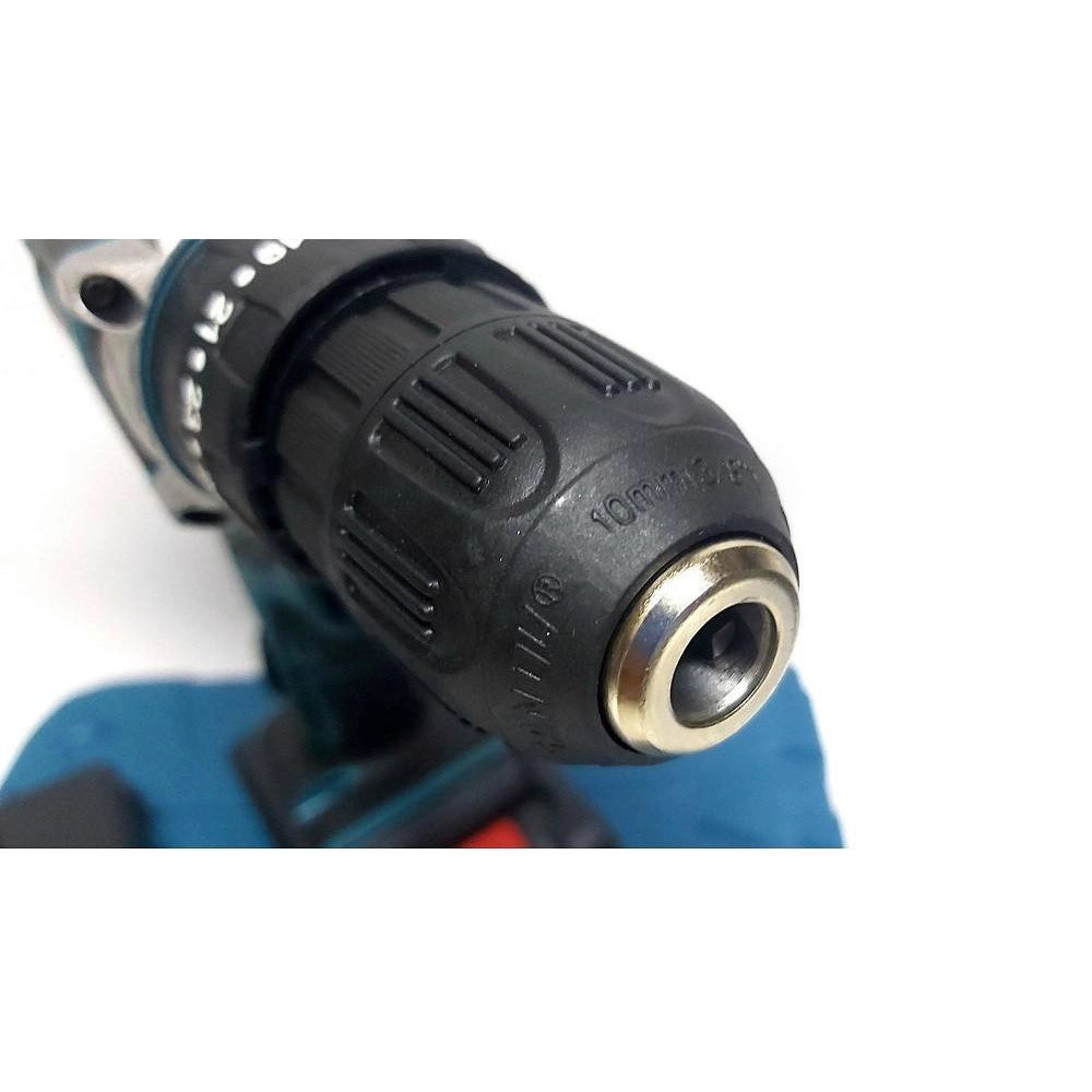 Trade Shop - Trapano Avvitatore Doppia Batteria A Litio 36 V Max + Valigetta 26 Accessori Lld -