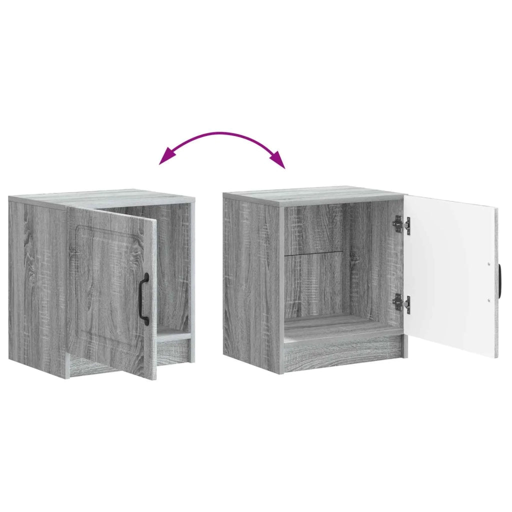 Armadio da Notte 2 pcs Grigio Sonoma 43 x 34,5 x 47 cm 895728